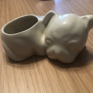 Vintage puppy planter